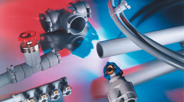 Long lasting high quality valves and fittings made from polybutene by GF Piping Systems.
