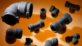 State of the art Polybutene fittings made by PBPSA member companies.