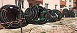 Coiled Flexalen PB-1 piping systems ready for installation