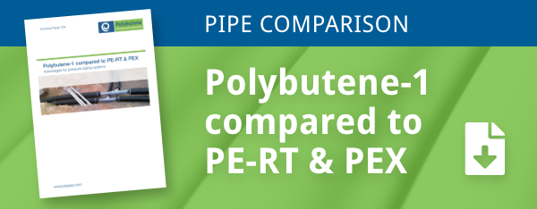 Poybutene-1 compared to PE-RT & PEX